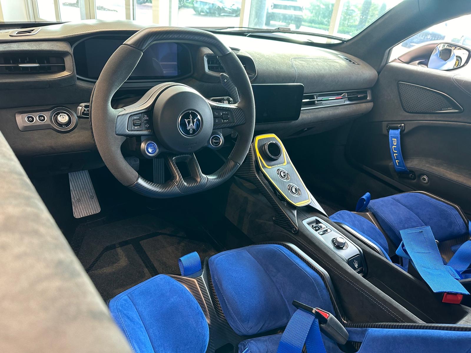 Maserati interior cleaned and conditioned